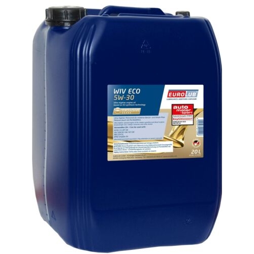 Motor&ouml;l Eurolub WIV ECO SAE 5W-30 5W30 VW 504.00 507.00 BMW MB Longlife 20 Liter