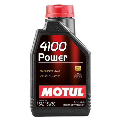 Motoren&ouml;l Motor&ouml;l 4100 Power 15W50 15W-50 1 Liter VW MB 100273 Motul