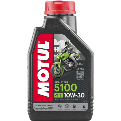 MOTOR&Ouml;L 5100 4 TAKT MOTORRAD MOPED MOTOR OIL 10W30 104062 1 Liter MOTUL