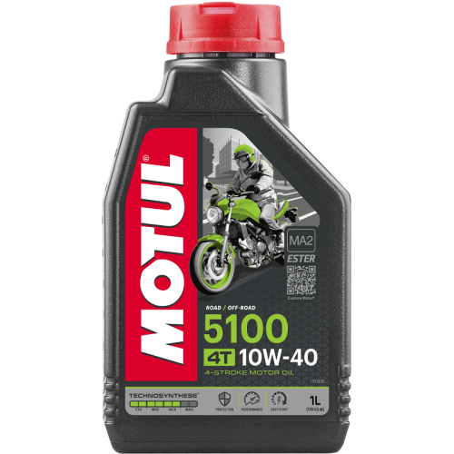 Motor&ouml;l 5100 4T 10W-40 1 Liter 4 Takt Motorrad &Ouml;l ESTER JASO MA2 MOTUL