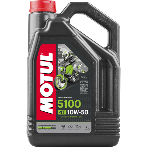 Motor&ouml;l 5100 4T 10W-50 4 Liter 4 Takt Motorrad &Ouml;l ESTER JASO MA2 MOTUL