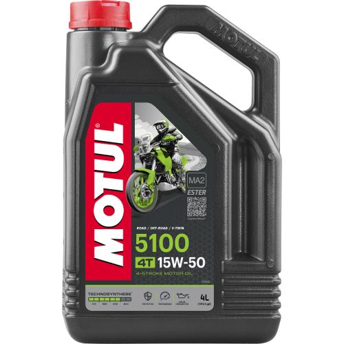 Motor&ouml;l 5100 4T 15W-50 4 Liter 4 Takt Motorrad &Ouml;l ESTER JASO MA2 MOTUL