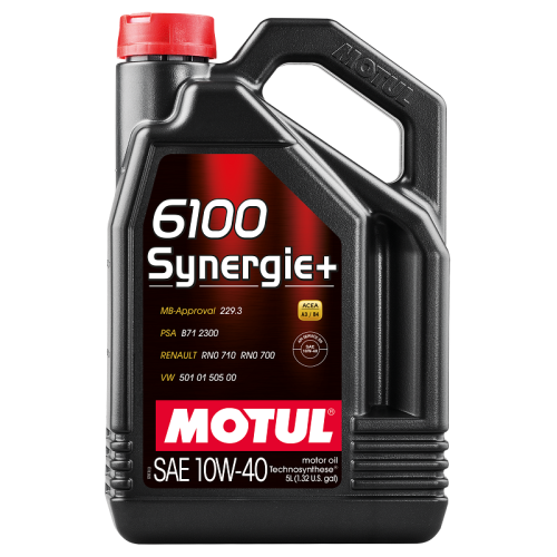 Motor&ouml;l Motoren&ouml;l 6100 Synergie+ Technosynthese 10W-40 108646 Motul 5 Liter