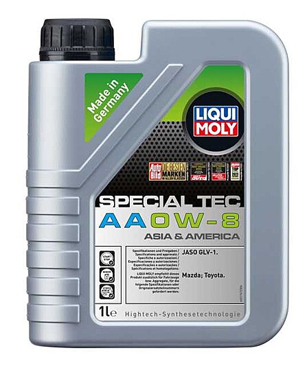 Motor&ouml;l Motoren&ouml;l SPECIAL TEC AA 0W-8 - 1 Liter Kanister Liqui Moly JASO GLV-1