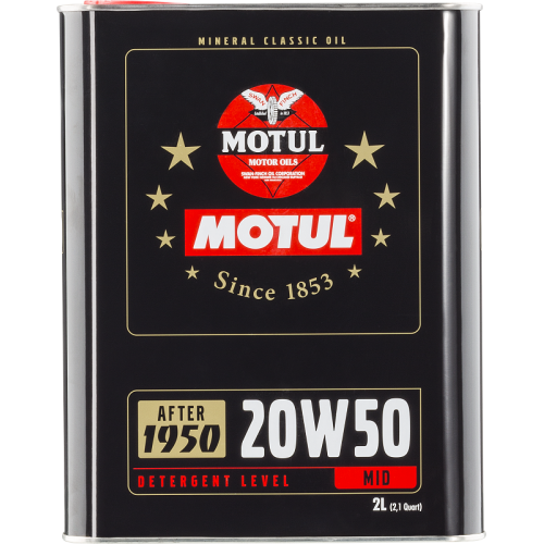 Oldtimer &Ouml;l Motor&ouml;l CLASSIC OIL 20W-50 Motor&ouml;l 2 Liter mineralisch MOTUL 104511