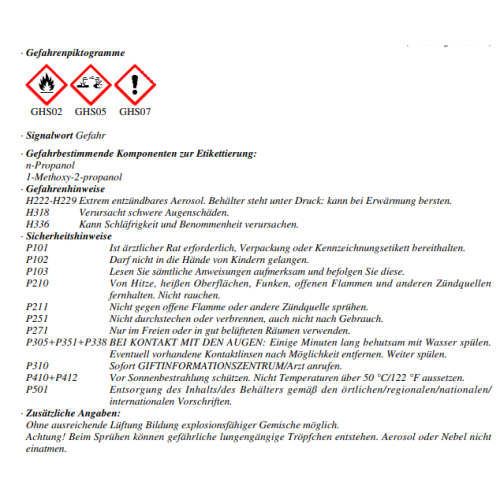 Befüllbare Spraydose für Wasserlacke Glasurit+Cromax 0,4L 400ml PROFI COLOR