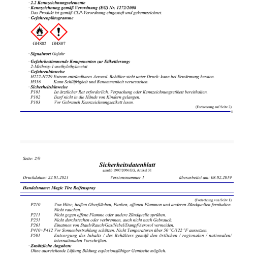 Foliatec Magic Tire Reifen-Spray 400ml Green Reifen-Glanz Farbe Fahrrad Bike