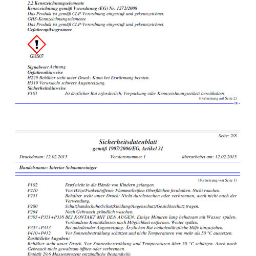 Foliatec Sitz Leder Interior Schaumreiniger 400ml 2000