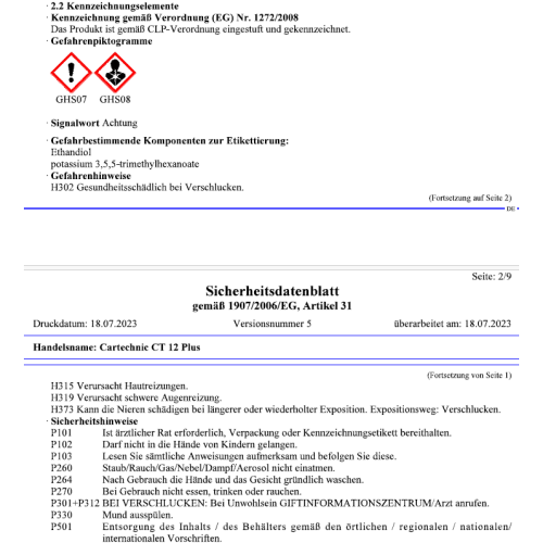 K&uuml;hlerfrostschutz CT12 Plus 5 Liter Kanister Cartechnic violett