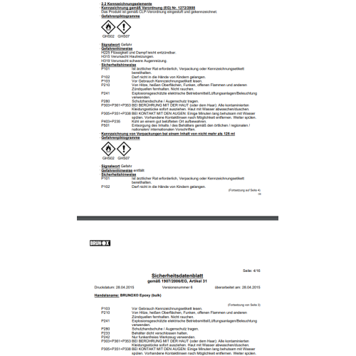 Brunox Epoxy Rostumwandler Rostsanierer Grundierung Entferner Rostentferner 4L