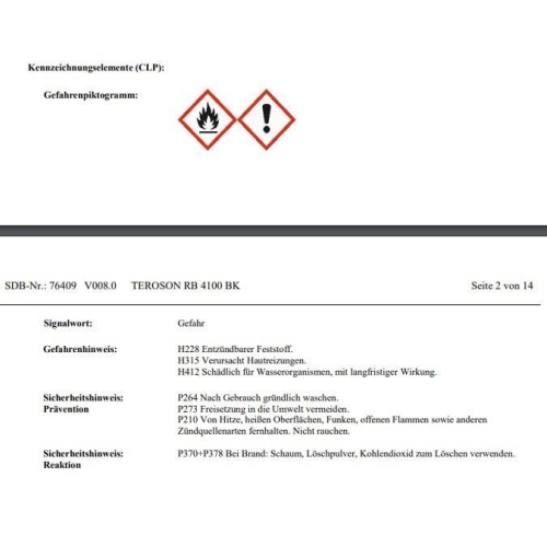 TEROSON Scheibendichtmasse Kleber RB 4100 310ml 804495
