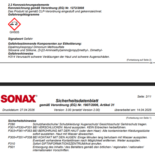 Trocknerkonzentrat WaxStar Premium-Glanz&shy;wachs SONAX 10 Liter Kanister 06736000