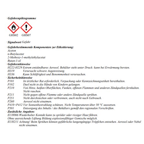 Presto Rallye Lackspray wei&szlig; seidenmatt Spr&uuml;hfarbe Buntlack Acryl 500ml 385803