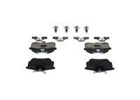 BOSCH Bremsenset Satz hinten Bremsscheiben + Bremsbel&auml;ge f&uuml;r Audi Seat Skoda VW