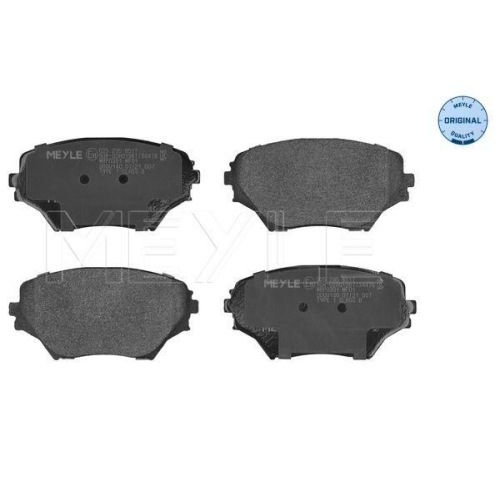 MEYLE Bremsbelagsatz, Scheibenbremse MEYLE-ORIGINAL: True to OE. 025 235 8517