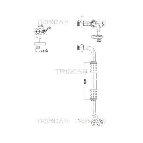 TRISCAN Hochdruck-/Niederdruckleitung, Klimaanlage 9010 28103