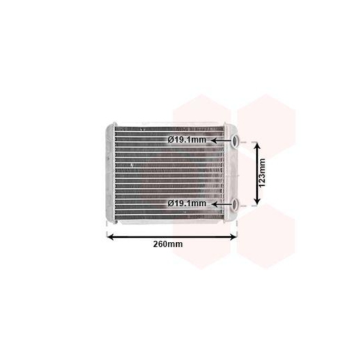 VAN WEZEL W&auml;rmetauscher, Innenraumheizung 43006344