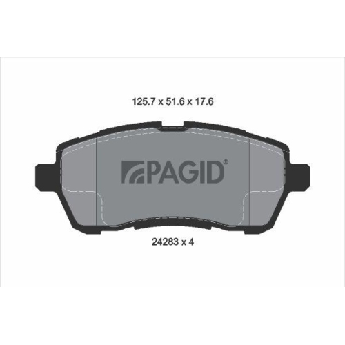 PAGID Bremsbelagsatz, Scheibenbremse T1687N