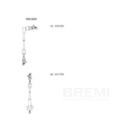 BREMI Z&uuml;ndleitungssatz 300/826