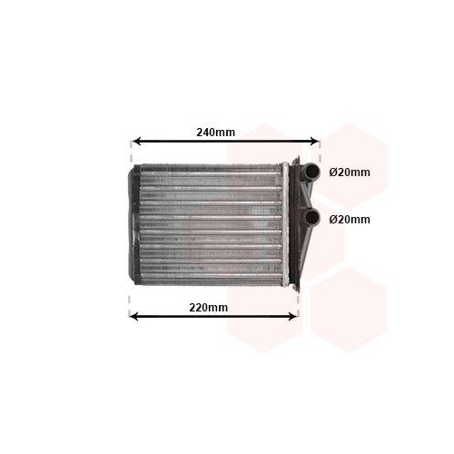 VAN WEZEL W&auml;rmetauscher, Innenraumheizung 43006380