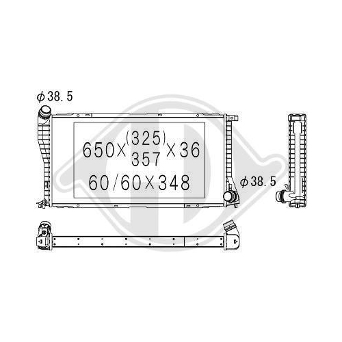 DIEDERICHS Kühler, Motorkühlung DIEDERICHS Climate DCM1556