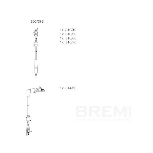 BREMI Z&uuml;ndleitungssatz 300/376