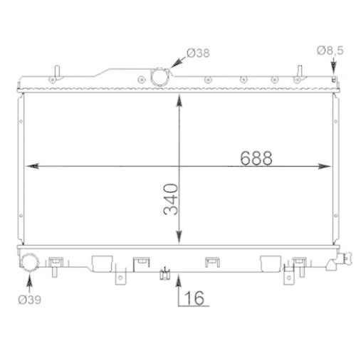 MAHLE K&uuml;hler, Motork&uuml;hlung BEHR CR 1563 000S
