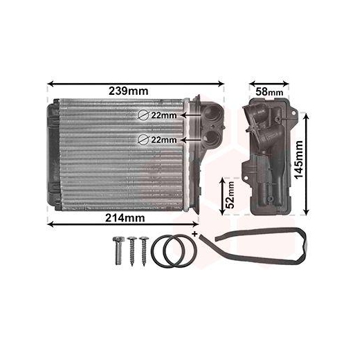 VAN WEZEL W&auml;rmetauscher, Innenraumheizung *** IR PLUS *** 43006398