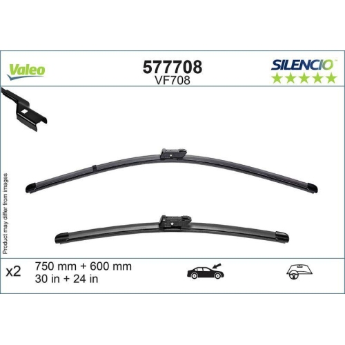 VALEO Wischblatt SILENCIO FLAT BLADE SET 577708