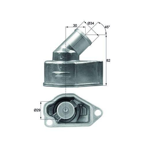 MAHLE Thermostat, K&uuml;hlmittel BEHR TI 9 87