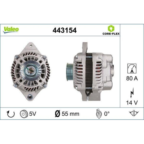VALEO Generator VALEO CORE-FLEX 443154