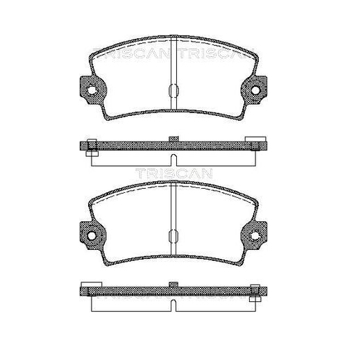 TRISCAN Bremsbelagsatz, Scheibenbremse 8110 25016