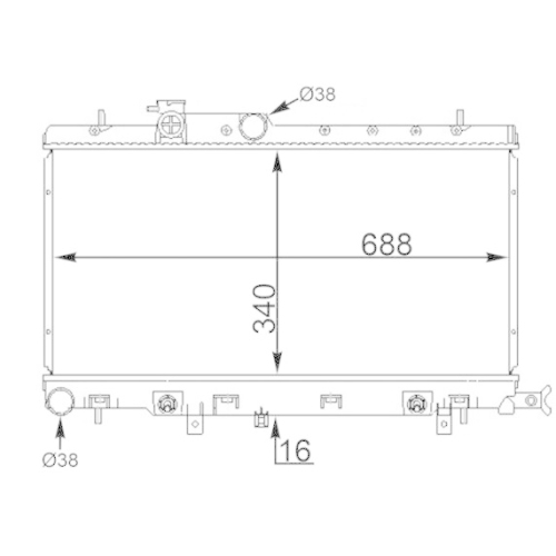 MAHLE K&uuml;hler, Motork&uuml;hlung BEHR CR 1564 000S