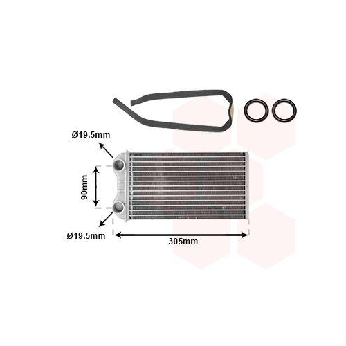 VAN WEZEL W&auml;rmetauscher, Innenraumheizung *** IR PLUS *** 43006439