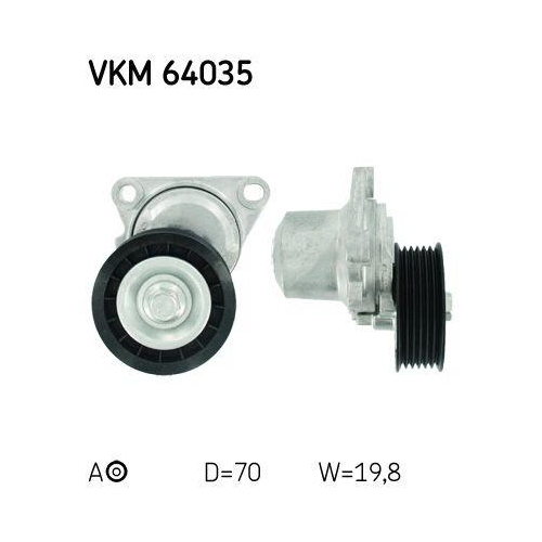 SKF Riemenspanner, Keilrippenriemen VKM 64035