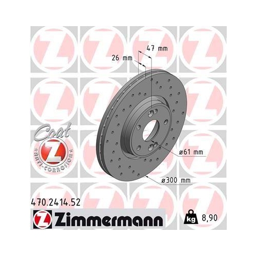 ZIMMERMANN Bremsscheibe SPORT Z 470.2414.52