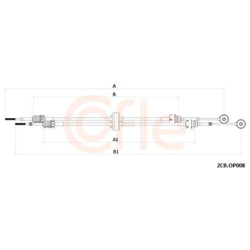 COFLE Seilzug, Schaltgetriebe 92.2CB.OP008