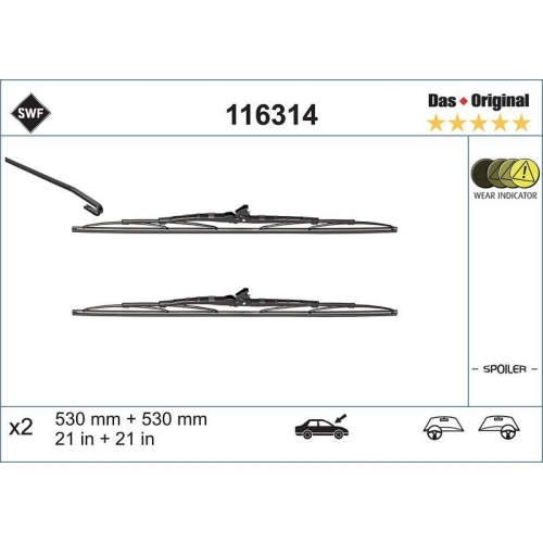 SWF Wischblatt DAS ORIGINAL SET 116314