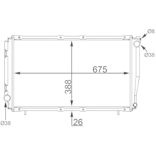 MAHLE K&uuml;hler, Motork&uuml;hlung BEHR CR 1565 000S