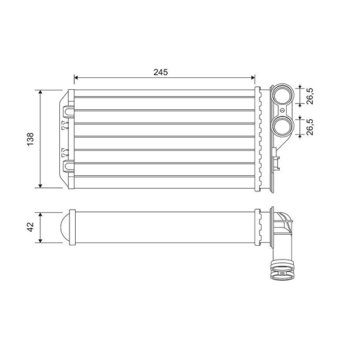 VALEO W&auml;rmetauscher, Innenraumheizung 811503