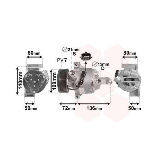 VAN WEZEL Kompressor, Klimaanlage 4301K701