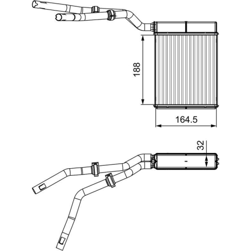 VALEO W&auml;rmetauscher, Innenraumheizung 812359