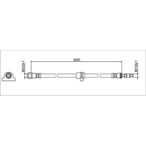 METZGER AUTOTEILE Bremsschlauch GREENPARTS 4112082