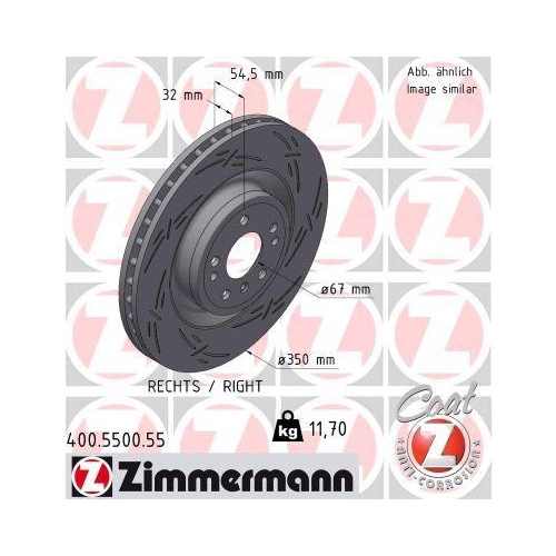 ZIMMERMANN Bremsscheibe BLACK Z 400.5500.55