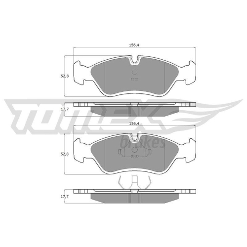 TOMEX Brakes Bremsbelagsatz, Scheibenbremse TX 10-68