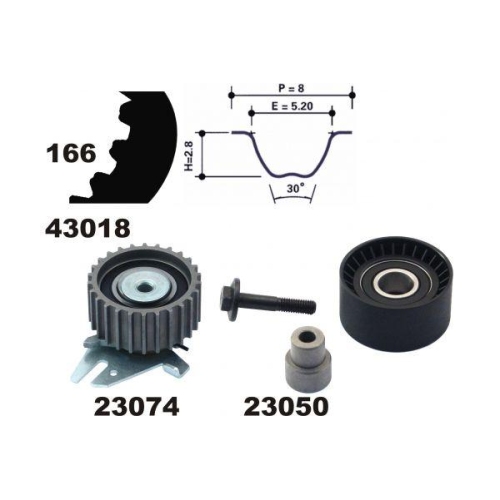 MAPCO Zahnriemensatz 23014