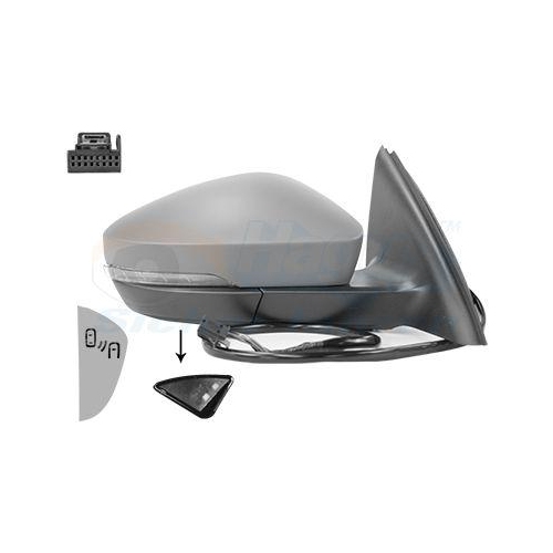 VAN WEZEL Au&szlig;enspiegel * HAGUS * 7631828