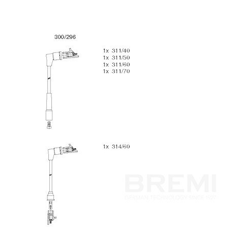 BREMI Z&uuml;ndleitungssatz 300/296