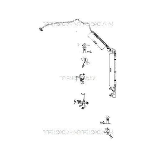 TRISCAN Hydraulikschlauch, Lenkung 8516 16054