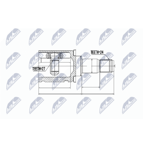NTY Gelenksatz, Antriebswelle NPW-TY-037